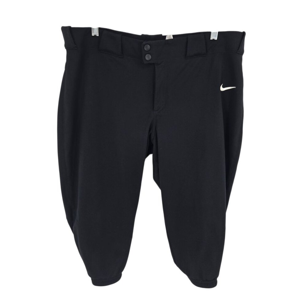 Nike vaper select black softball pants 3 quarter leg breathable AV6642 womens XL